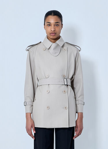LN-CC® - Max Mara: Double-Breasted Trench Coat - Beige Max Mara Double-Breasted Trench Coat Beige max0264305