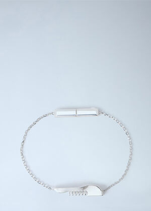 LN-CC® - Bottega Veneta: Veneta Bracelet - Silver Bottega Veneta Veneta Bracelet Silver bov0164018