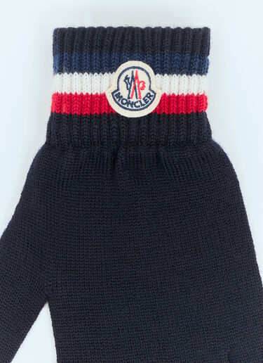 LN-CC® - Moncler: Wool Gloves - Navy Moncler Wool Gloves Navy mon0158032