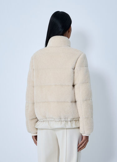 Moncler Cedre Teddy Down Jacket White mon0263008