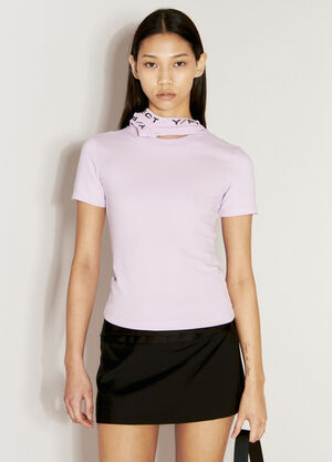 Y/Project Triple Collar Fitted T-Shirt Lilac ypr0255020