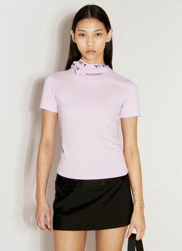 LN-CC® - Y/Project: Triple Collar Fitted T-Shirt - Lilac Y/Project Triple Collar Fitted T-Shirt Lilac ypr0255020