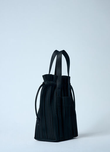 LN-CC® - Pleats Please Issey Miyake: Pleats Handbag - Black Pleats Please Issey Miyake Pleats Handbag Black plp0259010