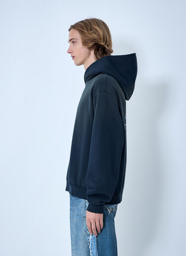 Acne Studios Logo Hooded Sweatshirt Navy acn0364037