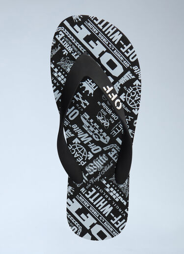 LN-CC® - Off-White: Off Stamp Flip Flops - White Off-White Off Stamp Flip Flops White ofw0162011