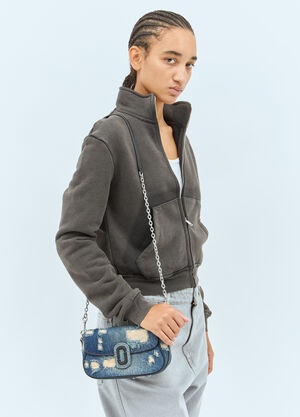 LN-CC® - Marc Jacobs: The Denim Clover Shoulder Bag - Blue Marc Jacobs The Denim Clover Shoulder Bag Blue mcj0258003