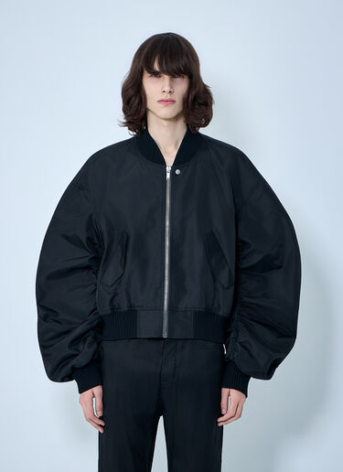 LN-CC® - Rick Owens: Flight Bomber Jacket - Black Rick Owens Flight Bomber Jacket Black ric0164006