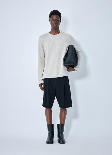 LN-CC® - The Row: Sayed Wool Shorts - Black The Row Sayed Wool Shorts Black row0164003