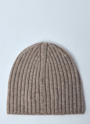 LN-CC® - Acne Studios: Logo Motif Beanie Hat - Grey Acne Studios Logo Motif Beanie Hat Grey acn0159030