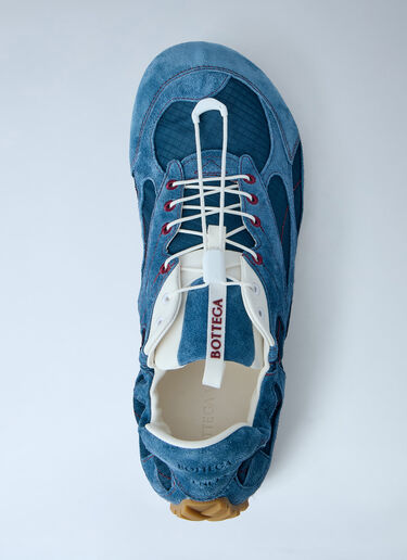 LN-CC® - Bottega Veneta: Orbit Flash Sneakers - Blue Bottega Veneta Orbit Flash Sneakers Blue bov0164007