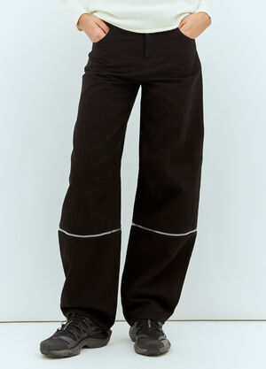 Moncler x Willow Smith Zip Panels Jeans Black mwi0258011