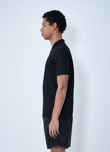LN-CC® - Prada: Logo Motif Polo Shirt - Black Prada Logo Motif Polo Shirt Black pra0163002