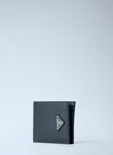 LN-CC® - Prada: Textured Leather Card Holder - Black Prada Textured Leather Card Holder Black pra0164010