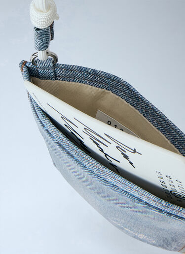 LN-CC® - MM6 Maison Margiela: Denim Pocket Bag - Blue MM6 Maison Margiela Denim Pocket Bag Blue mmm0264059