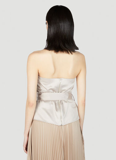 LN-CC® - Rokh: Halterneck Corset Top - Beige Rokh Halterneck Corset Top Beige rok0251002