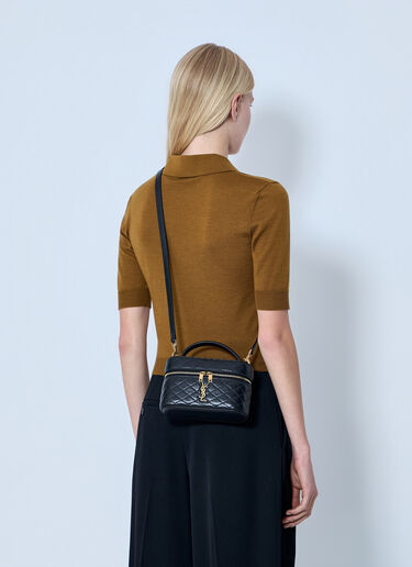 LN-CC® - Saint Laurent: Gaby Vanity Shoulder Bag - Black Saint Laurent Gaby Vanity Shoulder Bag Black sla0255094