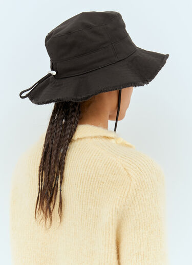 LN-CC® - Jacquemus: Le Bob Artichaut Hat - Black Jacquemus Le Bob Artichaut Hat Black jac0351004