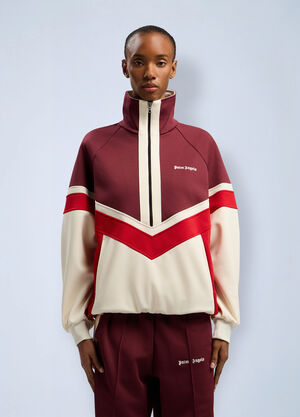 LN-CC® - Palm Angels: Anorak Track Jacket - Bordeaux Palm Angels Anorak Track Jacket Bordeaux pma0262084
