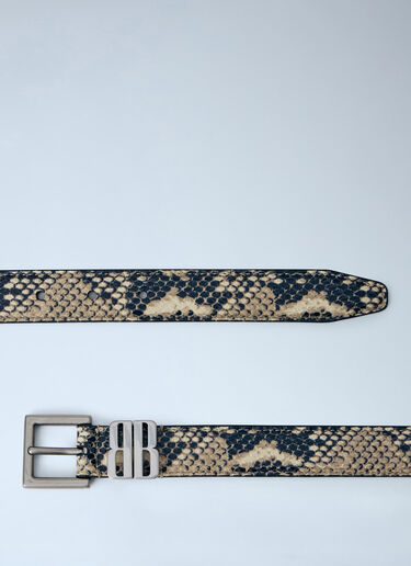 LN-CC® - Balenciaga: Bb Editor Belt - Beige Balenciaga Bb Editor Belt Beige bal0263050