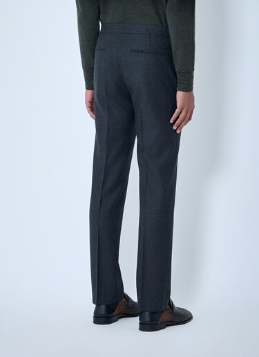 LN-CC® - Maison Margiela: Drawstring Wool Pants - Black Maison Margiela Drawstring Wool Pants Black mla0164006