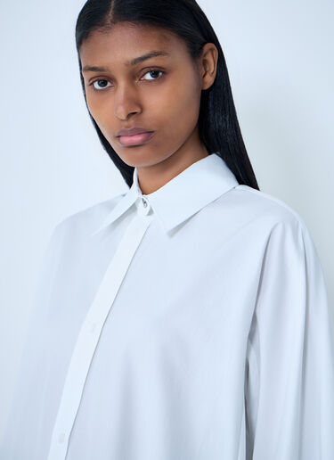 Sportmax Oversized Cotton Poplin Shirt White spx0263008