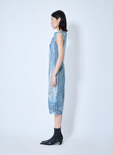 LN-CC® - Acne Studios: Printed Sequin Midi Dress - Blue Acne Studios Printed Sequin Midi Dress Blue acn0259025