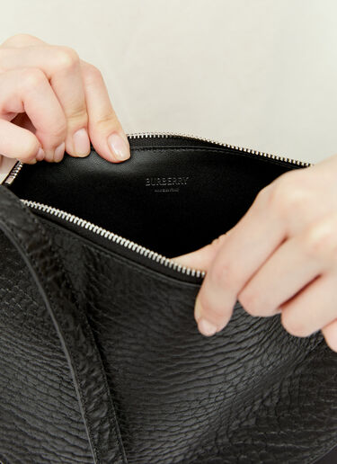 LN-CC® - Burberry: Chess Pouch Shoulder Bag - Black Burberry Chess Pouch Shoulder Bag Black bur0255072