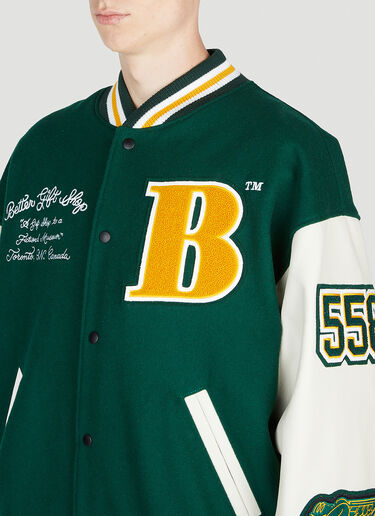 LN-CC® - Better Gift Shop: Gallery And Gift Shop 2023 Varisty Jacket - Green Better Gift Shop Gallery And Gift Shop 2023 Varisty Jacket Green bfs0154002