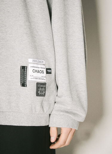 LN-CC® - Undercover: Logo Patch Sweatshirt - Grey Undercover Logo Patch Sweatshirt Grey und0156009
