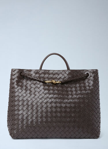 Bottega Veneta ラージ アンディアモ ハンドバッグ ブラウン bov0254058