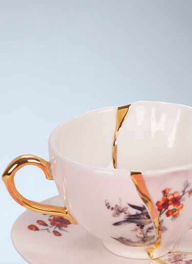 Seletti Kintsugi Teacup And Saucer Multicolour wps0692102