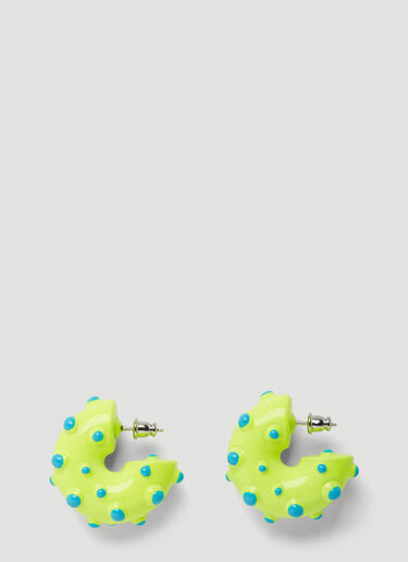 LN-CC® - SAFSAFU: Neon Rave Earrings - Green SAFSAFU Neon Rave Earrings Green saf0250001