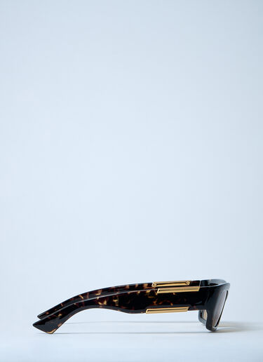 LN-CC® - Bottega Veneta: Dash Rectangular Sunglasses - Brown Bottega Veneta Dash Rectangular Sunglasses Brown bov0362002
