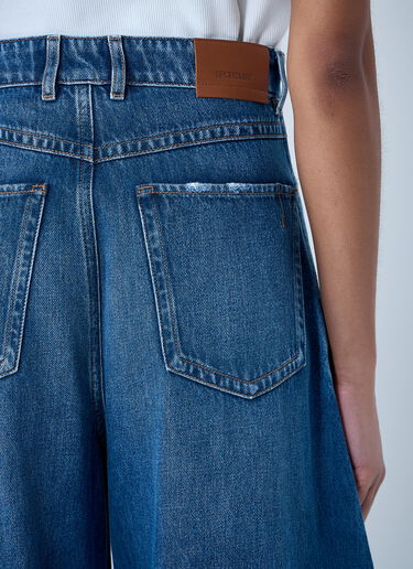Sportmax Wide-Leg Denim Trousers Blue spx0264006