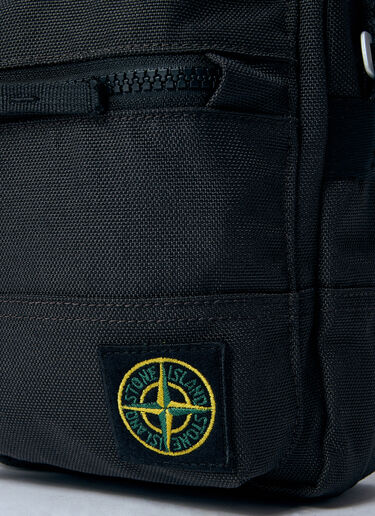LN-CC® - Stone Island: Compass Patch Crossbody Bag - Dark Grey Stone Island Compass Patch Crossbody Bag Dark Grey sto0160061