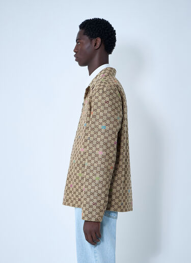 LN-CC® - Gucci: GG Canvas Jacket - Camel Gucci GG Canvas Jacket Camel guc0161016