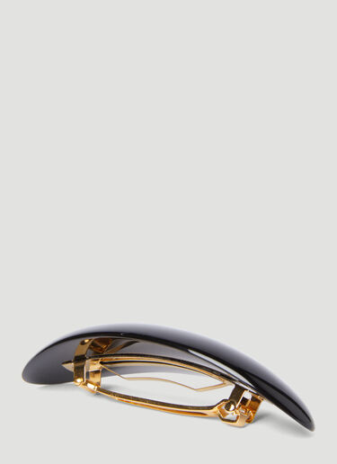 LN-CC® - Balenciaga: Logo Applique Hair Clip - Black Balenciaga Logo Applique Hair Clip Black bal0255087