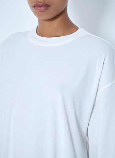 LN-CC® - Bottega Veneta: Oversized Cotton T-Shirt - White Bottega Veneta Oversized Cotton T-Shirt White bov0264052