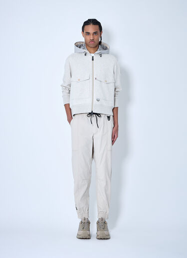 LN-CC® - Moncler Grenoble: Logo Patch Cargo Pants - Beige Moncler Grenoble Logo Patch Cargo Pants Beige mog0159003