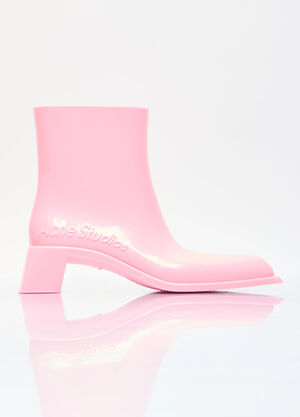 Acne Studios Rubber Ankle Boots Pink acn0254024