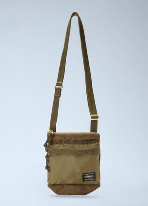 LN-CC® - Porter-Yoshida & Co: Logo Patch Crossbody Bag - Black Porter-Yoshida & Co Logo Patch Crossbody Bag Black por0340007
