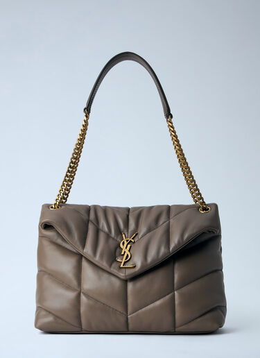 Saint Laurent 中号肩背羽绒包 棕色 sla0263068