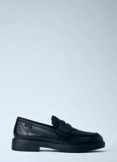 LN-CC® - CAMPER: Leather Brogue Loafers - Black CAMPER Leather Brogue Loafers Black cmp0164008