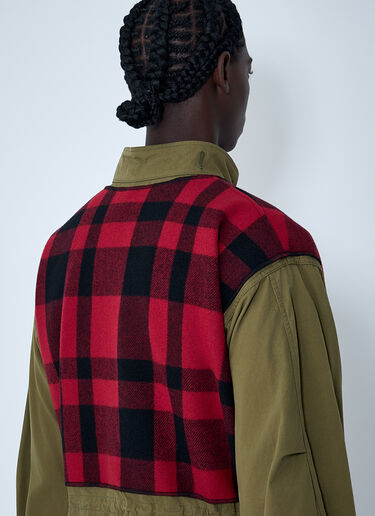 LN-CC® - Junya Watanabe: Check Coat - Khaki Junya Watanabe Check Coat Khaki jwn0162004