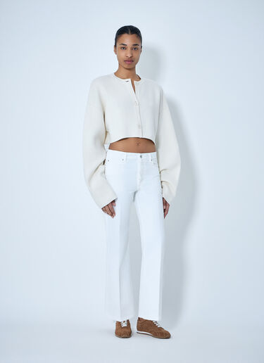 LN-CC® - TOTEME: Cropped oversized cardigan - White TOTEME Cropped oversized cardigan White tot0264026