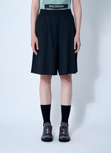 MM6 Maison Margiela x Salomon ロゴモチーフショートパンツ  ブラック mms0261008