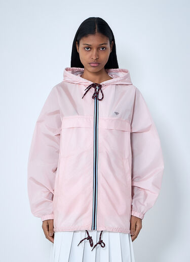 LN-CC® - Prada: Re-Nylon Hooded Windbreaker Jacket - Grey Prada Re-Nylon Hooded Windbreaker Jacket Grey pra0264032