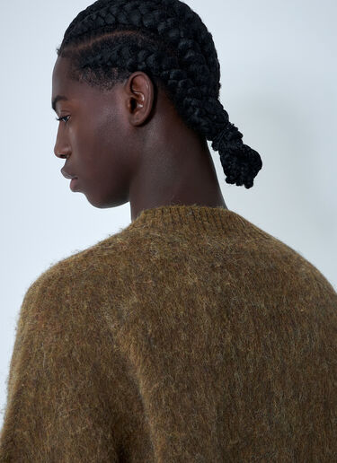 Martine Rose 起毛モヘアセーター  ブラウン mtr0162009