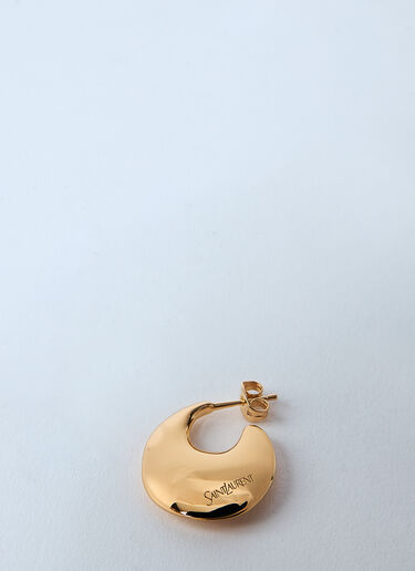 LN-CC® - Saint Laurent: Teardrop Hoop Earrings - Gold Saint Laurent Teardrop Hoop Earrings Gold sla0259048