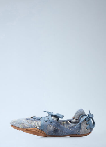 LN-CC® - Acne Studios: Lace-Up Leather Shoes - Blue Acne Studios Lace-Up Leather Shoes Blue acn0258015